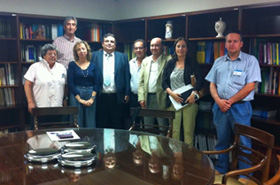 Foto: Asistentes a la reunión en la sede del Ministerio de Sanidad, Servicios Sociales e Igualdad